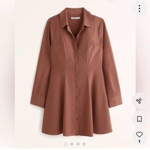Abercrombie & Fitch Tan Shirt Dress